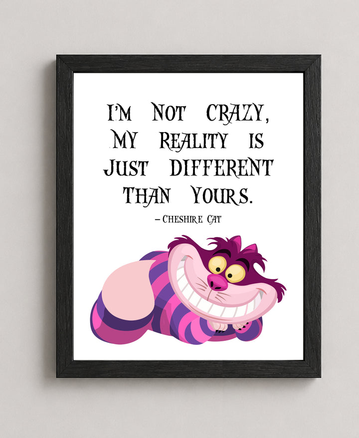 Cheshire Cat Inspirational Wall Art