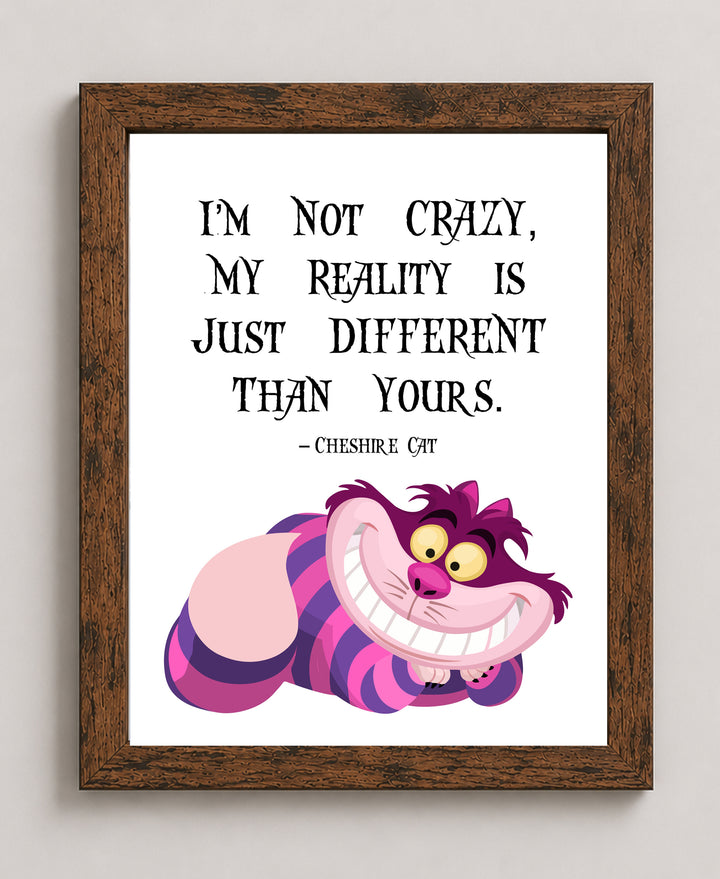 Cheshire Cat Inspirational Wall Art