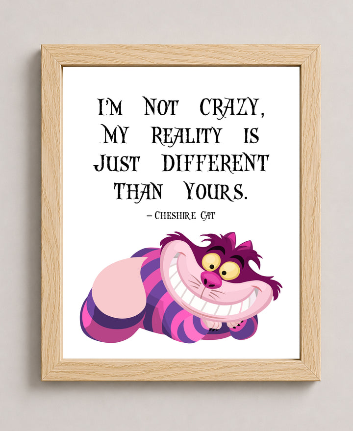 Cheshire Cat Inspirational Wall Art