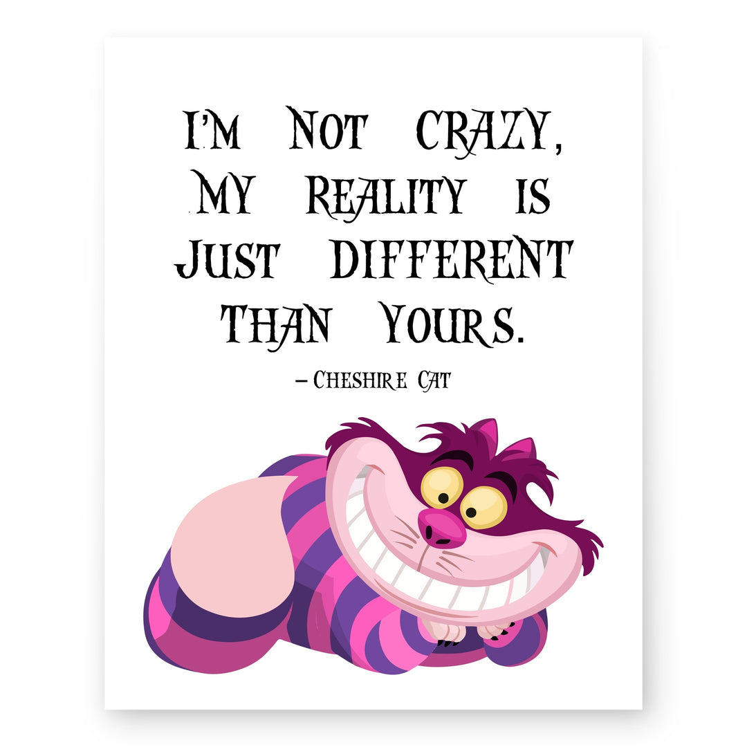 Cheshire Cat Inspirational Wall Art