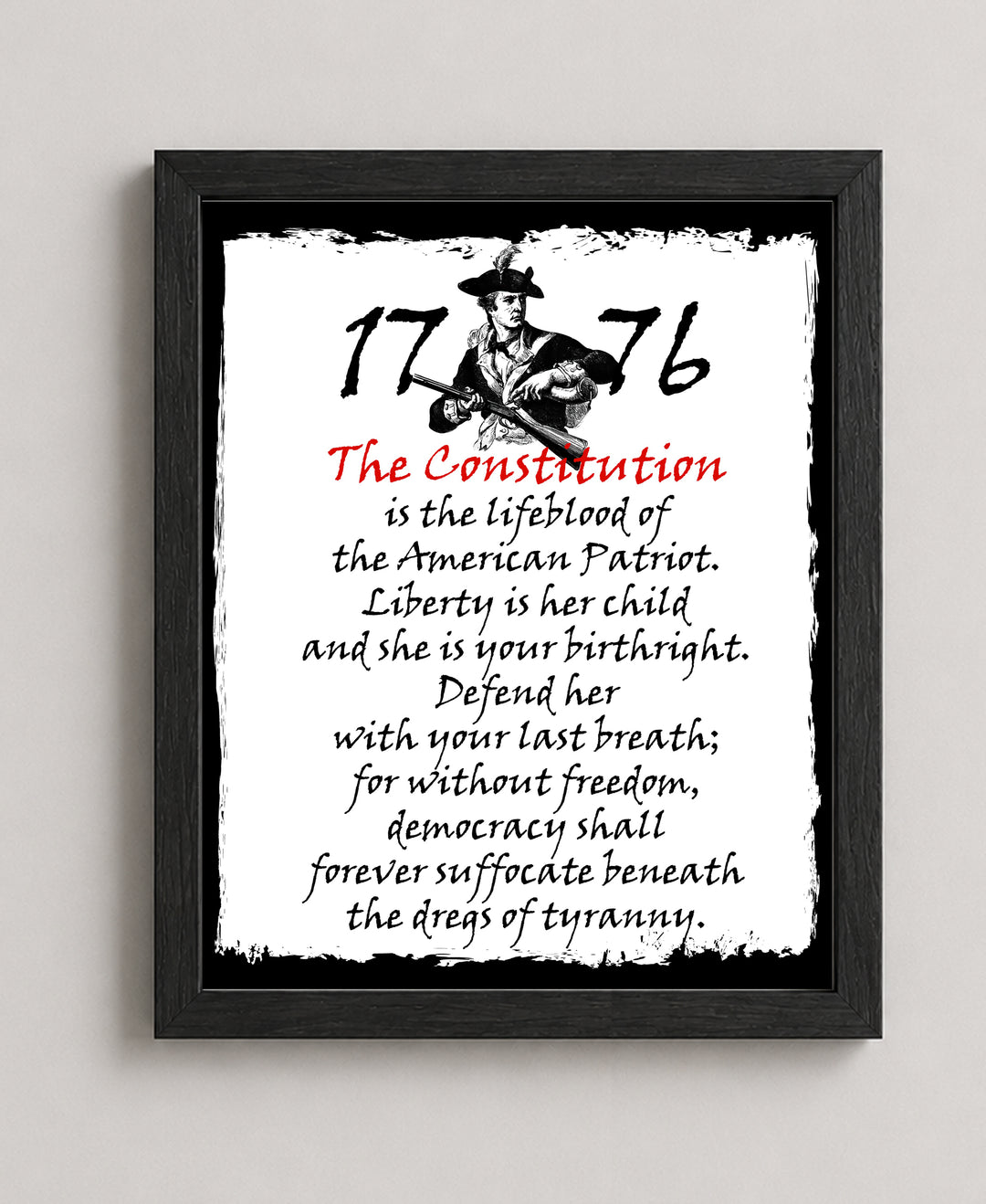 The Constitution Is the Lifeblood Patriotic Wall Art