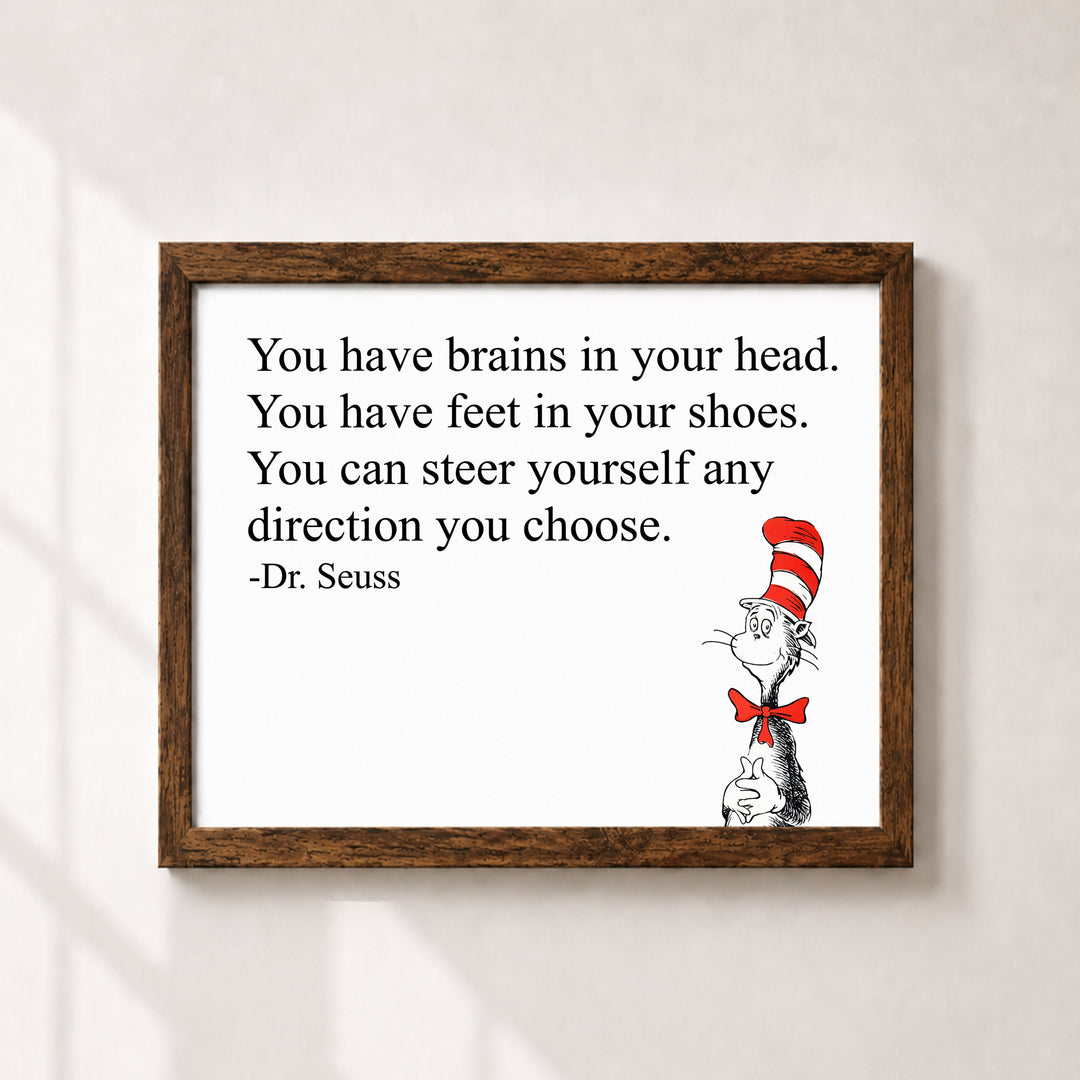 Dr. Seuss You Can Steer Yourself Kids Wall Art