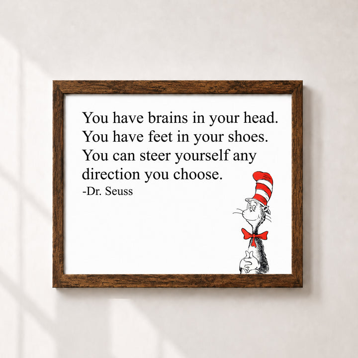 Dr. Seuss You Can Steer Yourself Kids Wall Art