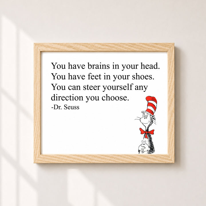 Dr. Seuss You Can Steer Yourself Kids Wall Art