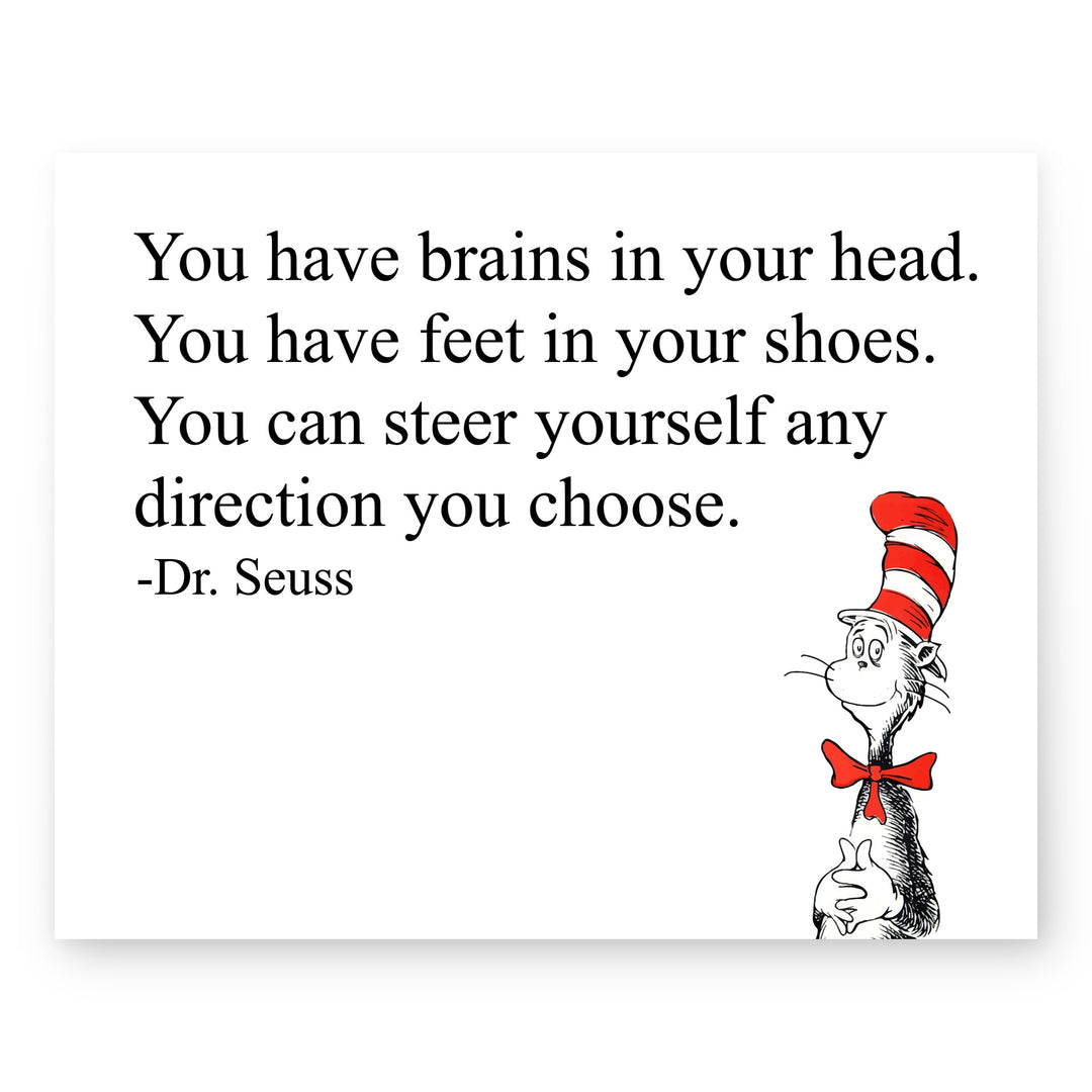 Dr. Seuss You Can Steer Yourself Kids Wall Art