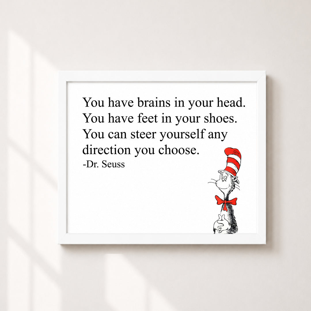 Dr. Seuss You Can Steer Yourself Kids Wall Art