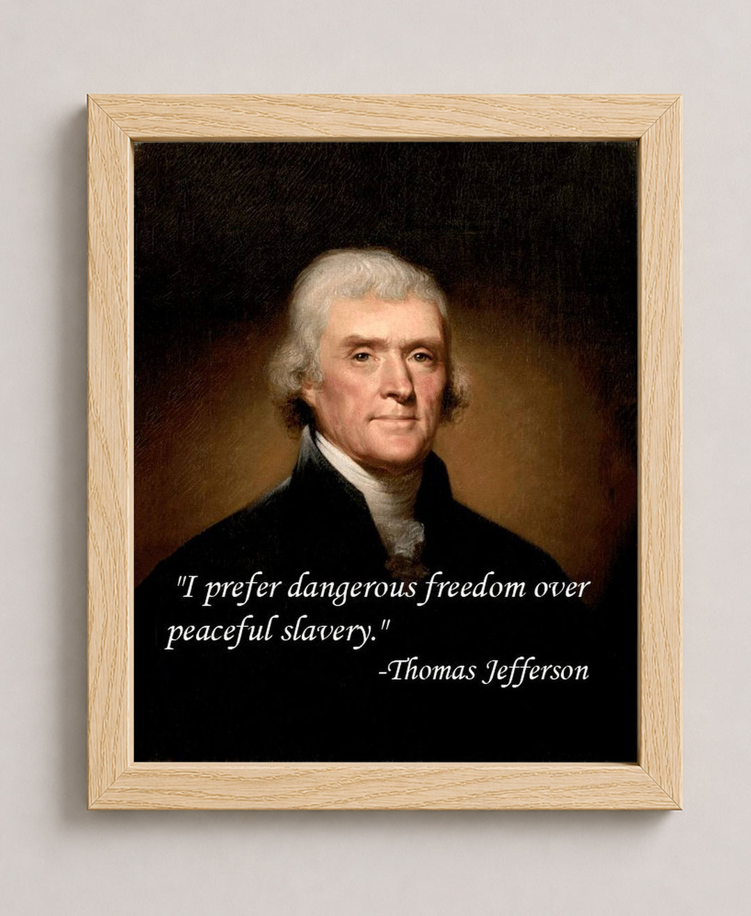 I Prefer Dangerous Freedom Inspirational Wall Art