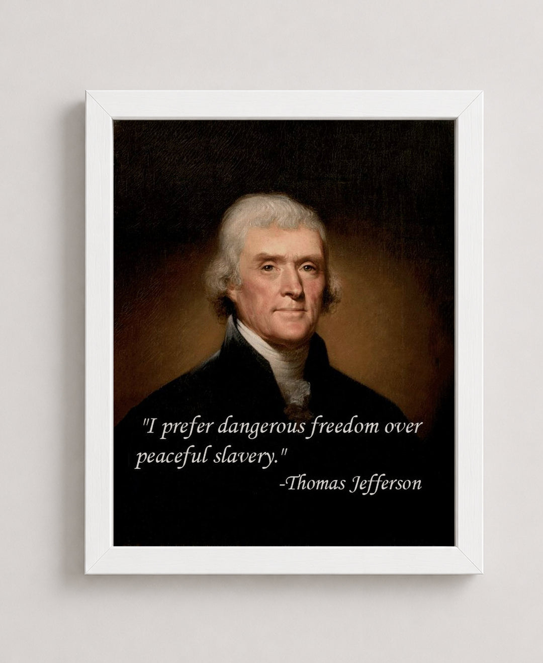 I Prefer Dangerous Freedom Inspirational Wall Art