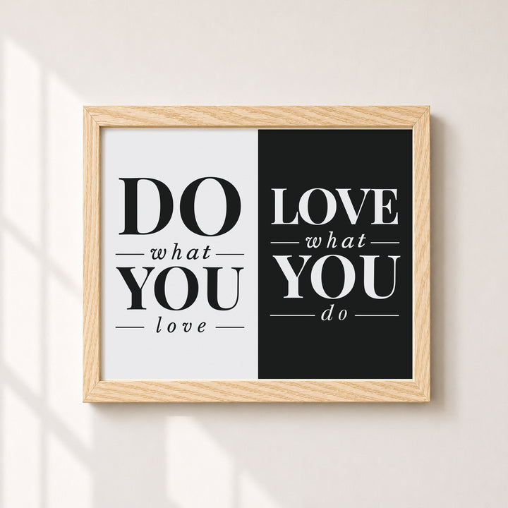 Do What You Love Family Inspirational Wall Art