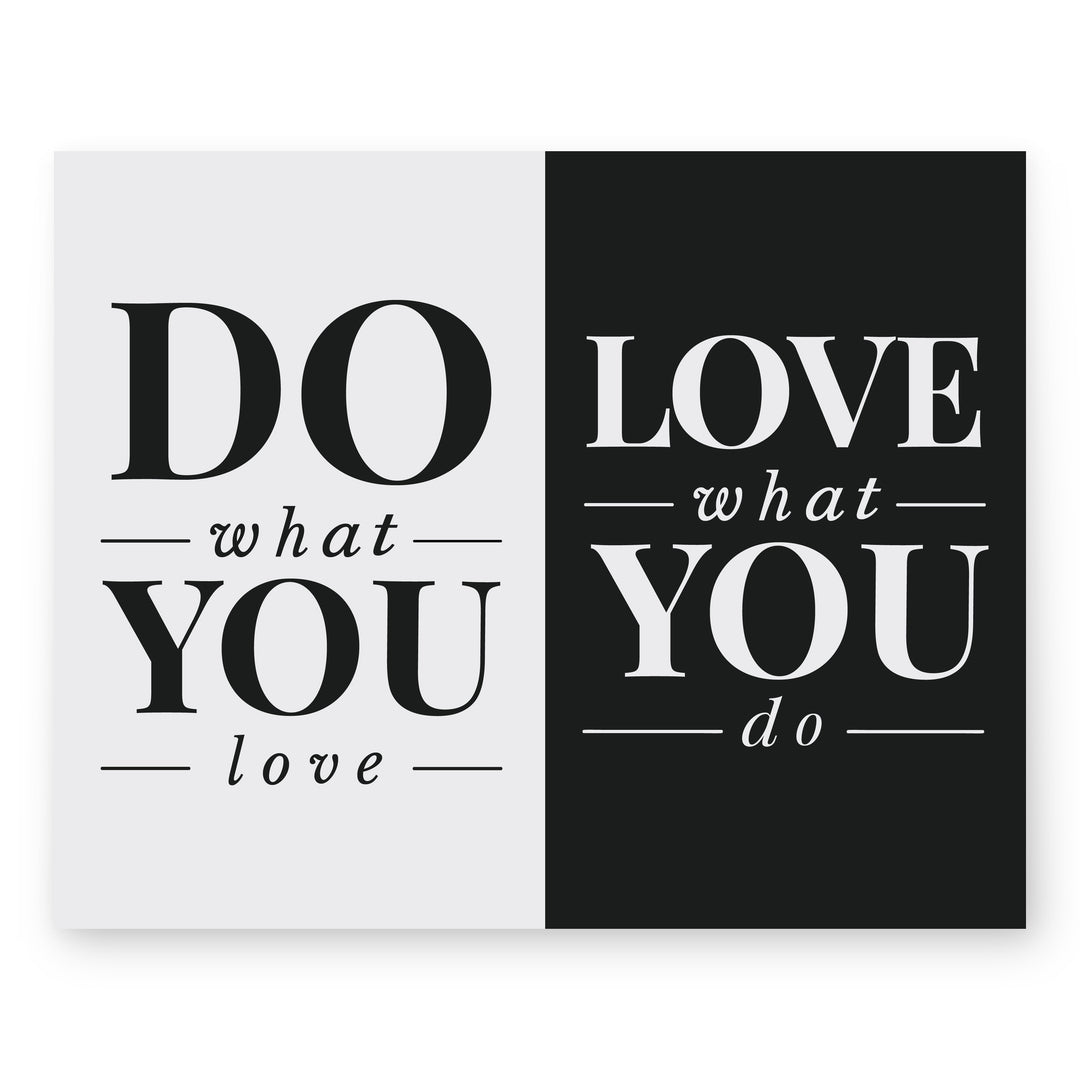 Do What You Love Family Inspirational Wall Art
