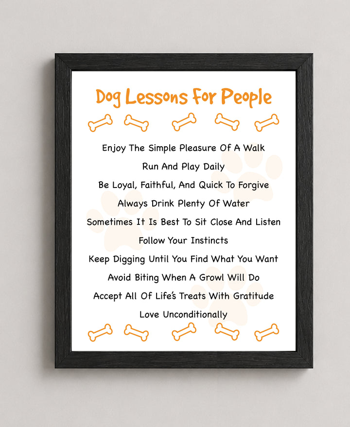 Perfect Gift for Dog Lovers Family Inspirational Wall Art