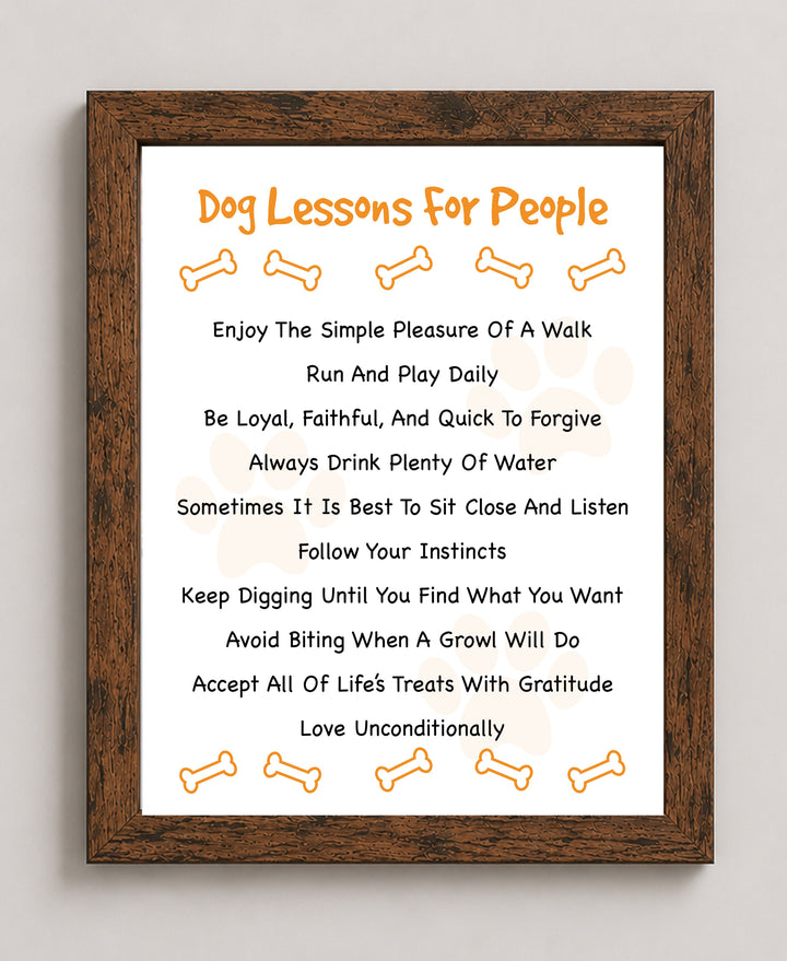 Perfect Gift for Dog Lovers Family Inspirational Wall Art