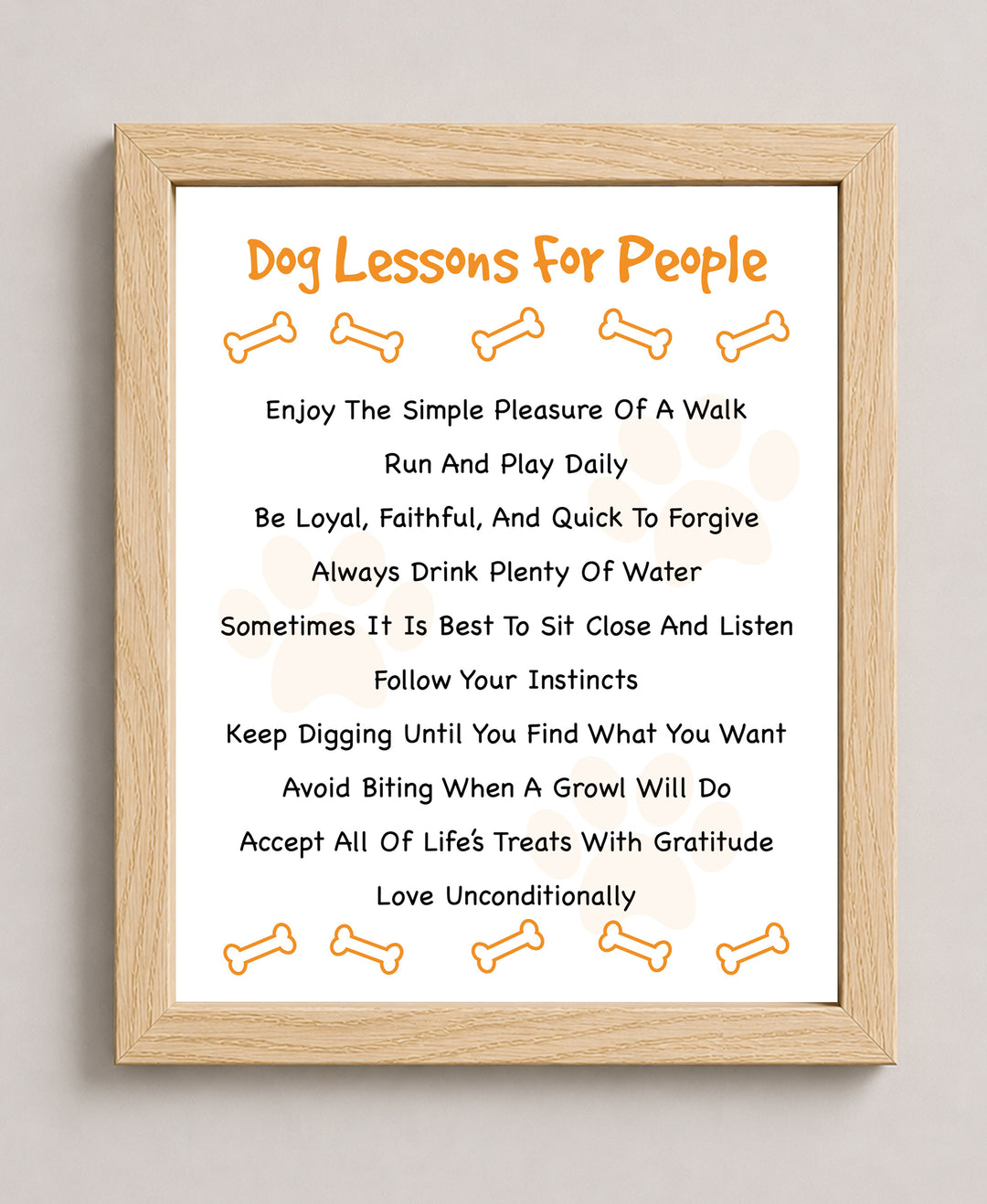 Perfect Gift for Dog Lovers Family Inspirational Wall Art