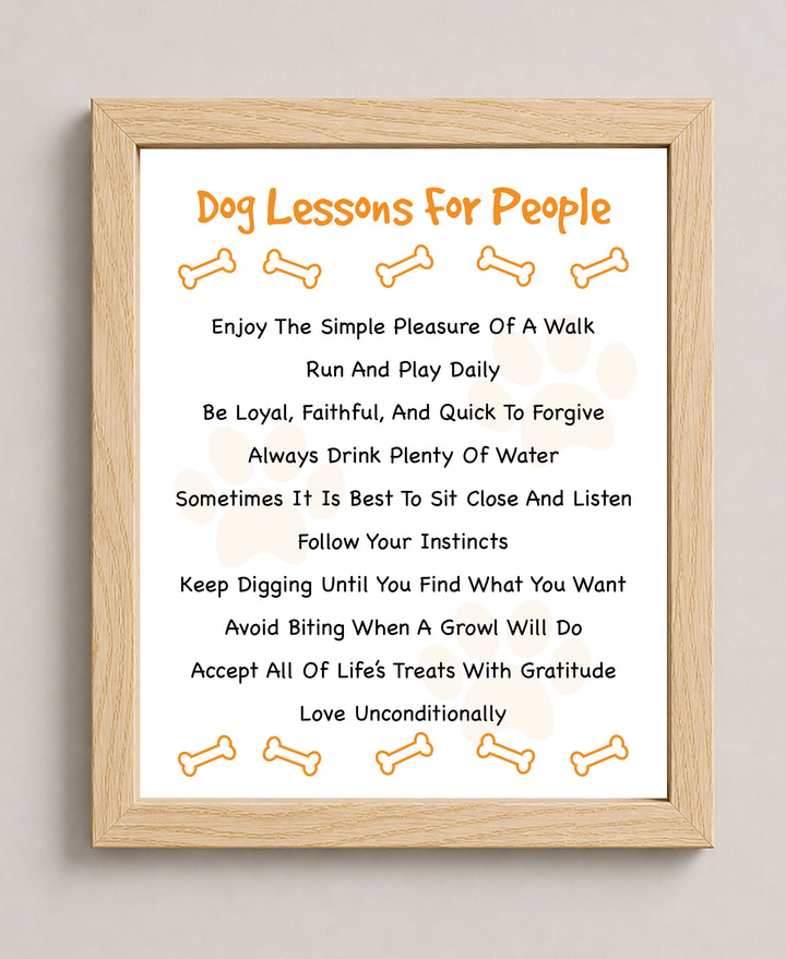 Perfect Gift for Dog Lovers Family Inspirational Wall Art