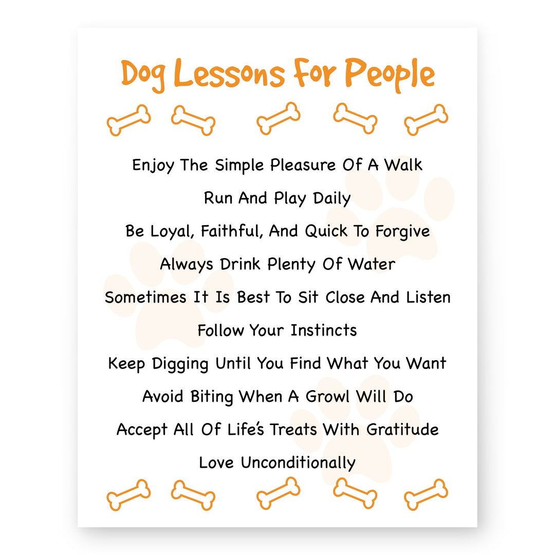 Perfect Gift for Dog Lovers Family Inspirational Wall Art