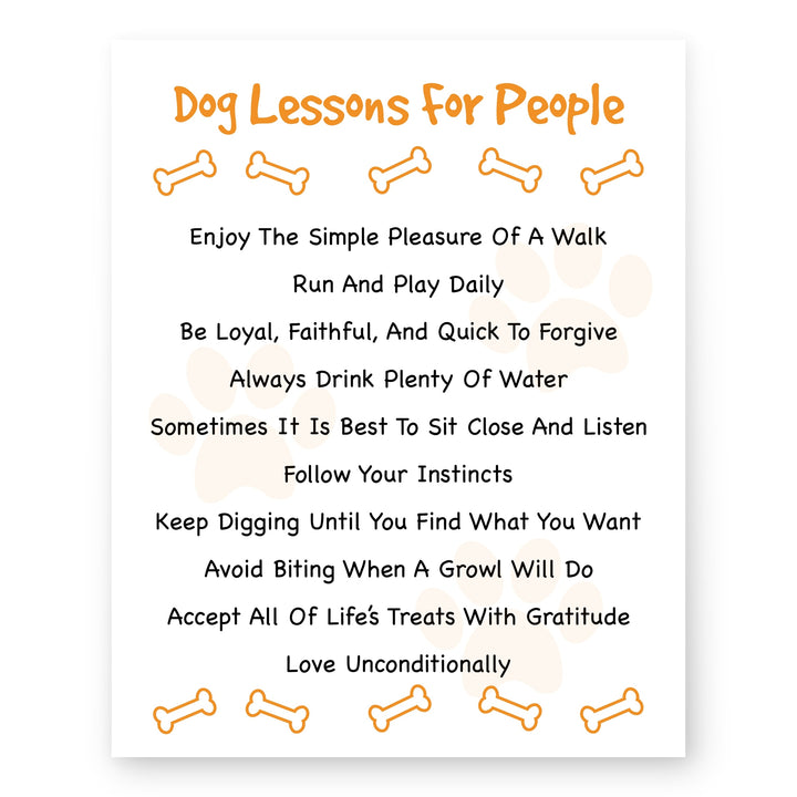 Perfect Gift for Dog Lovers Family Inspirational Wall Art
