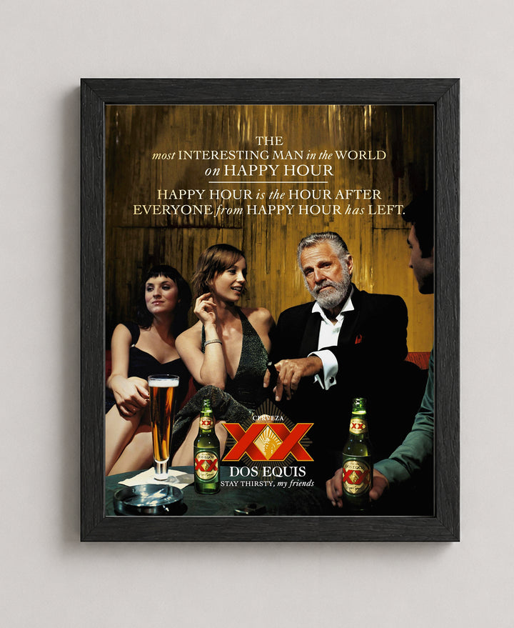 Most Interesting Man in the World XX Beer Inspirational Wall Art