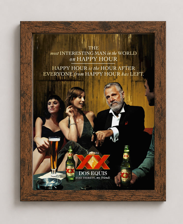 Most Interesting Man in the World XX Beer Inspirational Wall Art