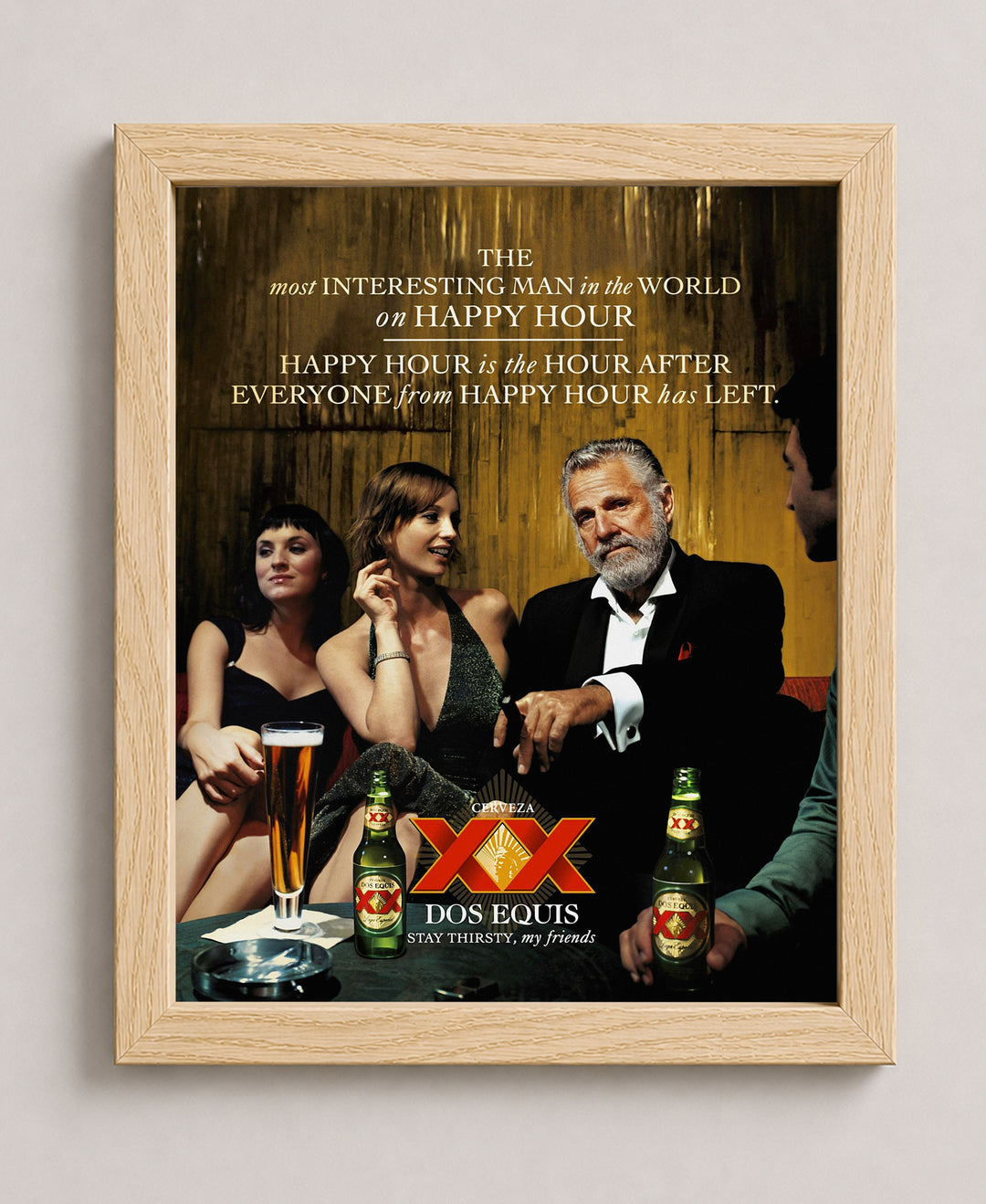 Most Interesting Man in the World XX Beer Inspirational Wall Art