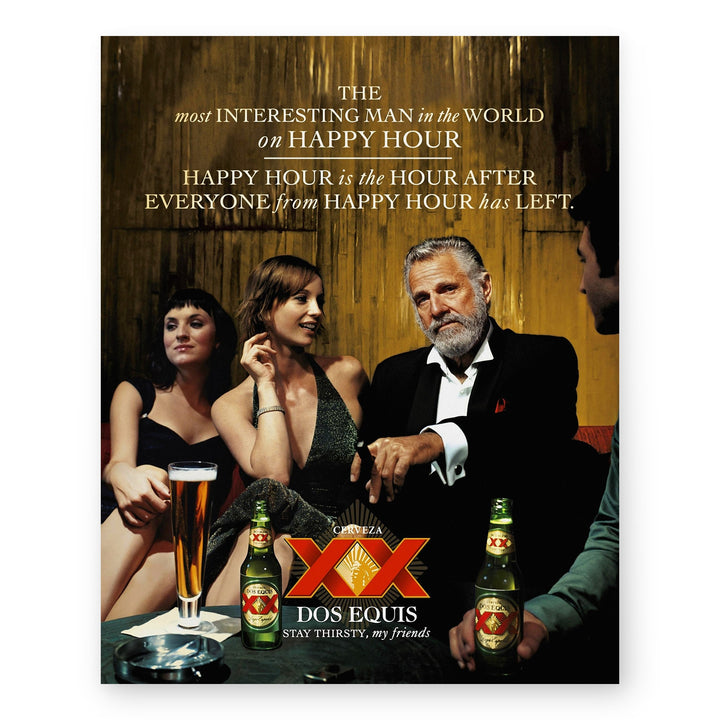 Most Interesting Man in the World XX Beer Inspirational Wall Art