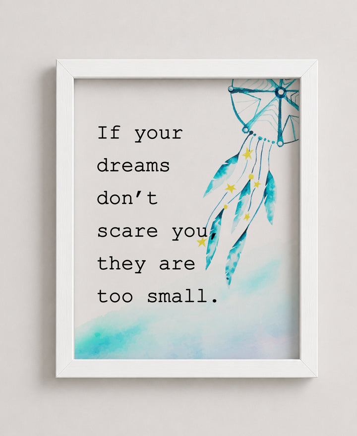 Dream Too Inspirational Wall Art