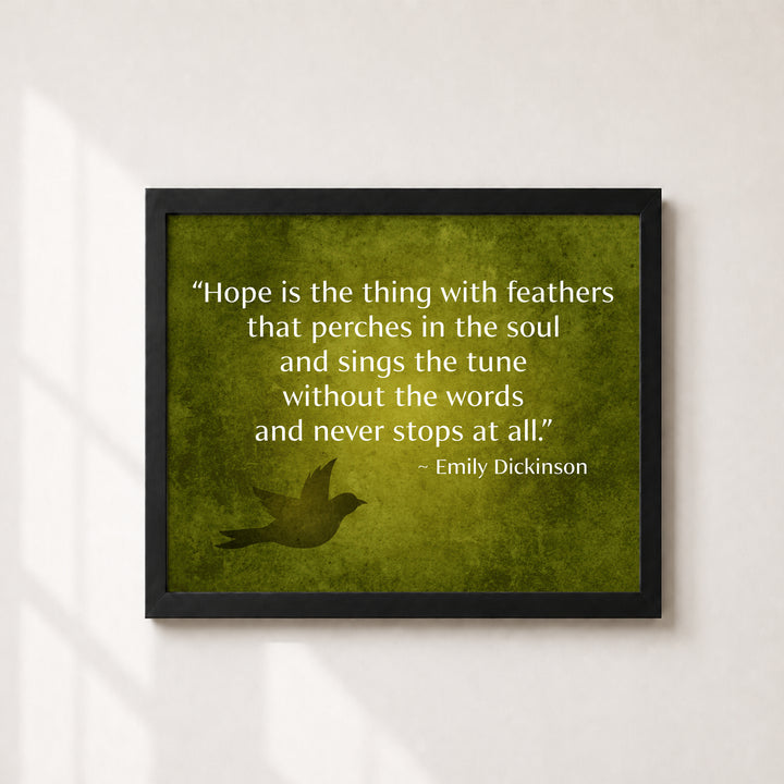 Emily Dickinson Hope Family Inspirational Wall Art