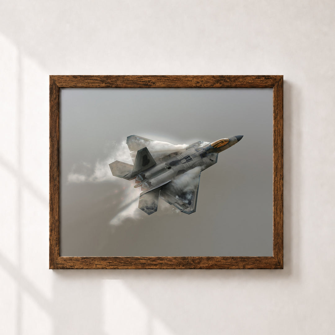 F-22 Raptor Fighter Jet Military Wall Art