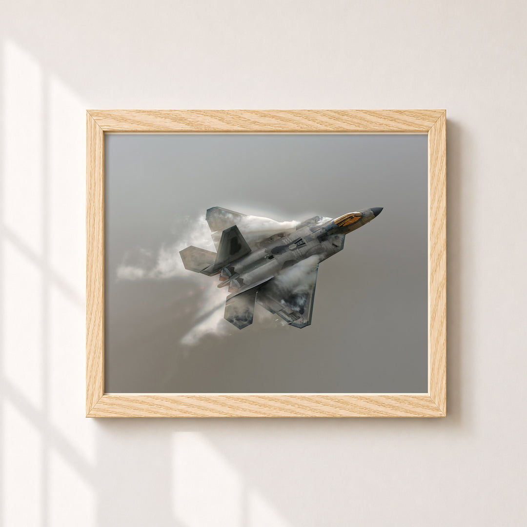 F-22 Raptor Fighter Jet Military Wall Art