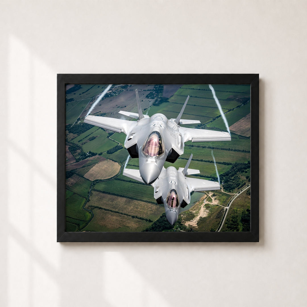 F-35 Lightning II Fighter Jet Military Wall Art