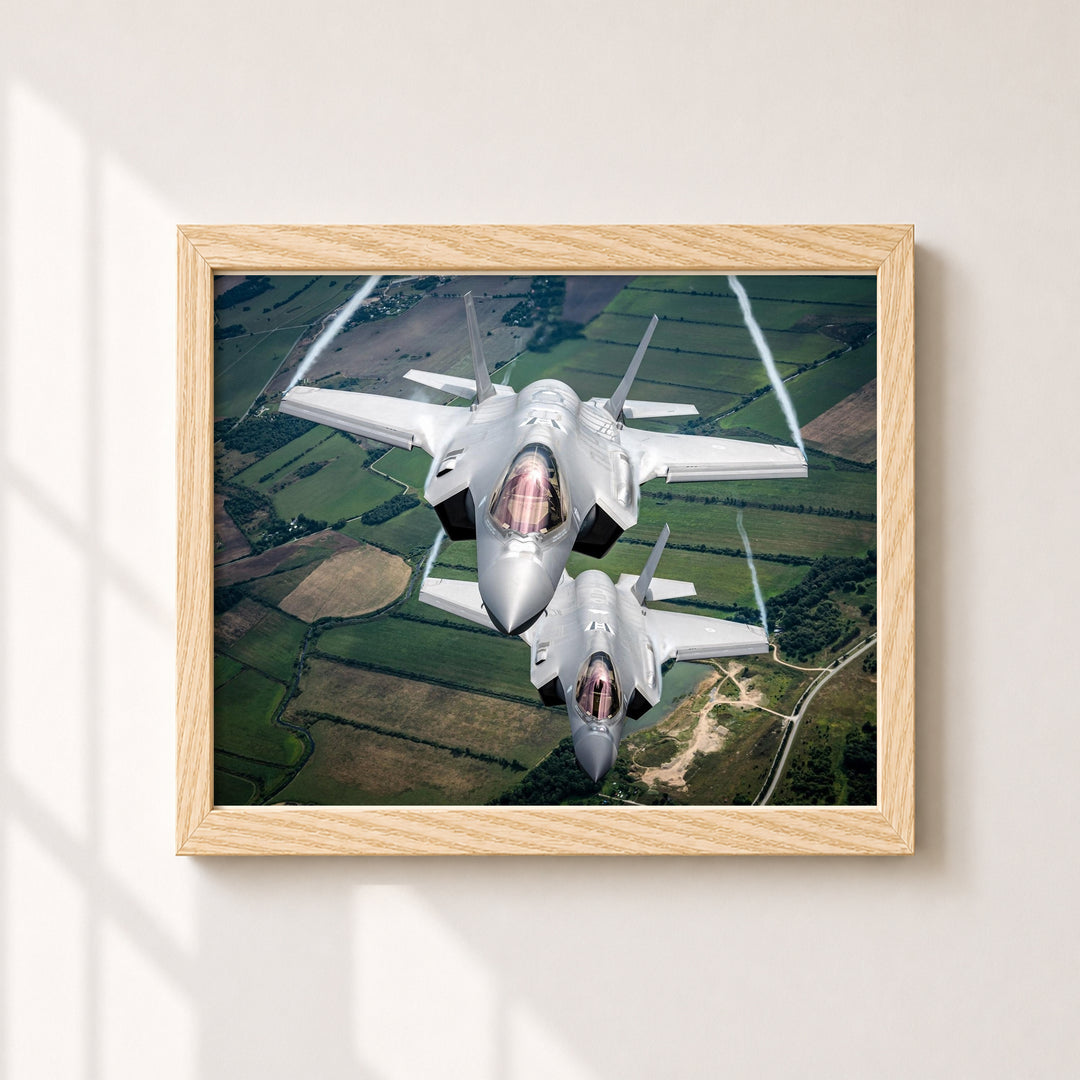 F-35 Lightning II Fighter Jet Military Wall Art