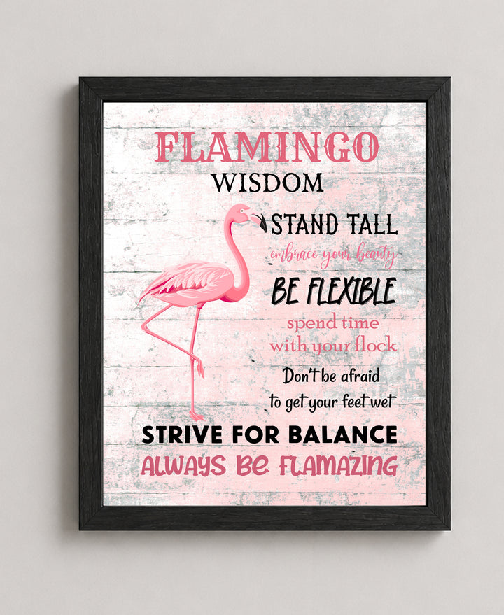 Stand Tall Be Flexible Inspirational Wall Art