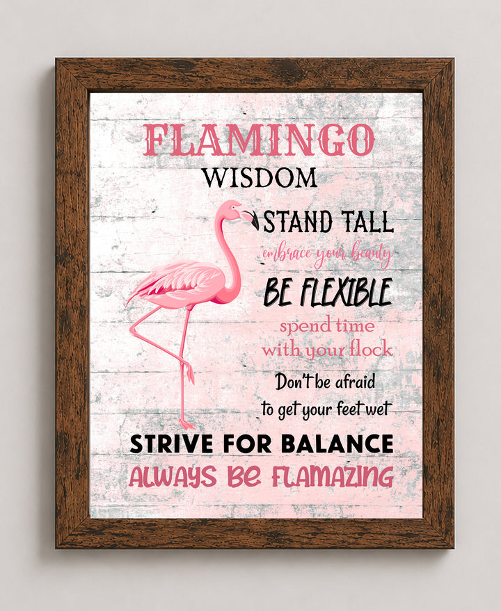 Stand Tall Be Flexible Inspirational Wall Art