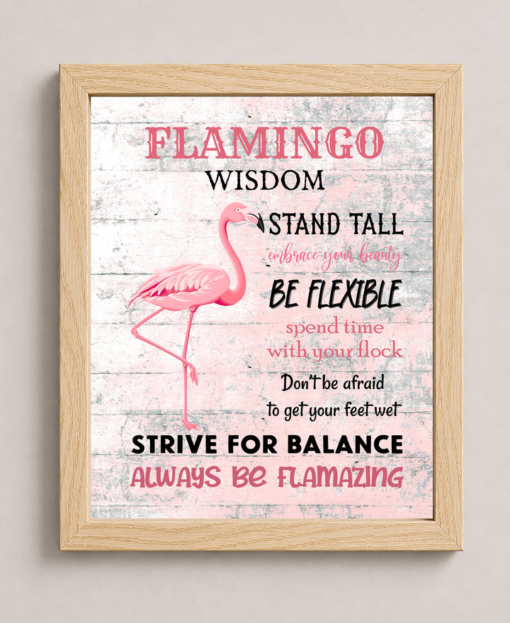 Stand Tall Be Flexible Inspirational Wall Art