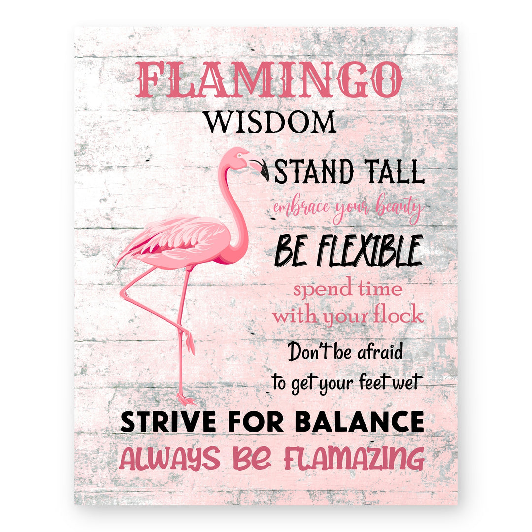 Stand Tall Be Flexible Inspirational Wall Art