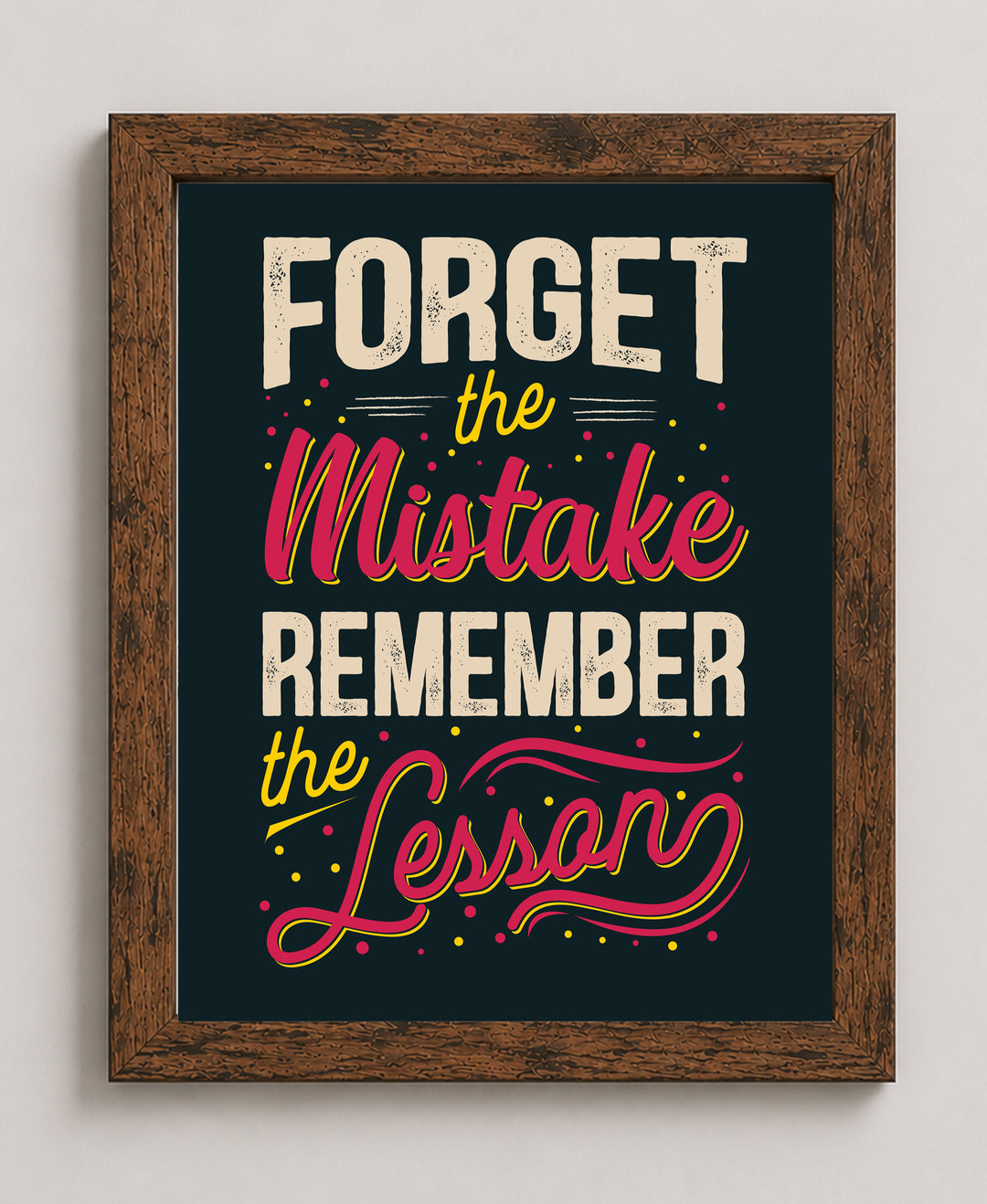 Remember The Lesson Family Inspirational Wall Art