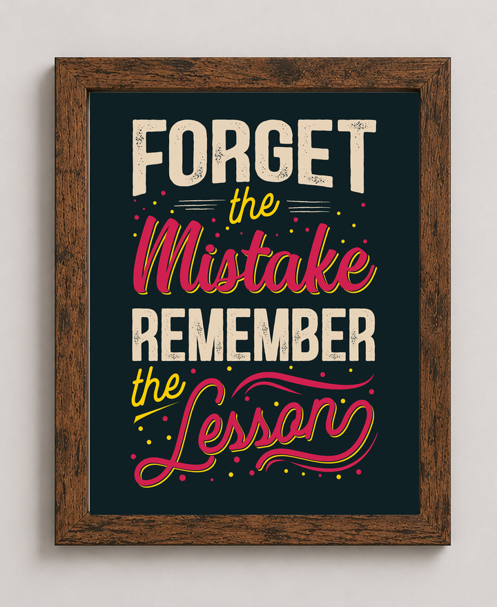 Remember The Lesson Family Inspirational Wall Art