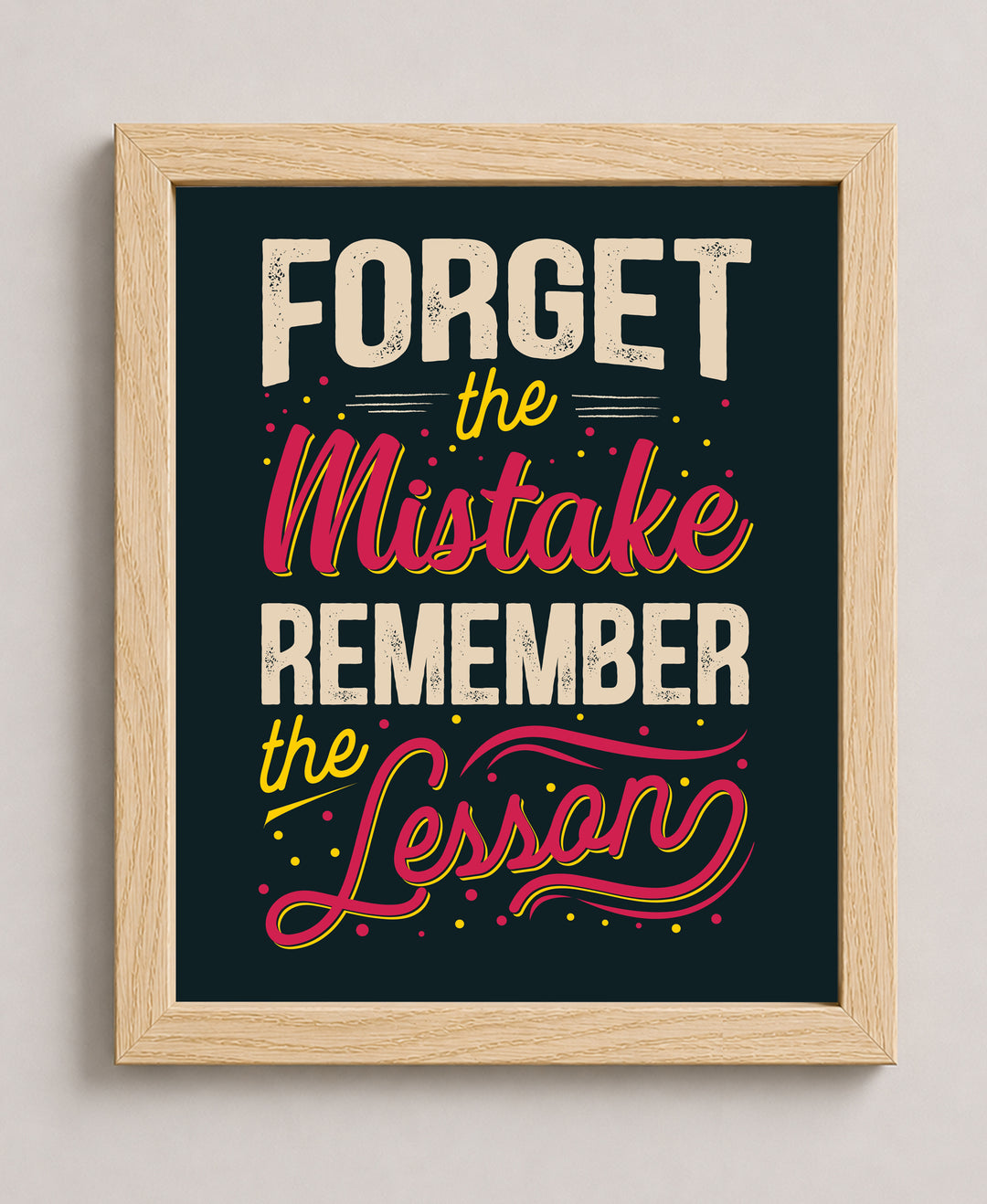 Remember The Lesson Family Inspirational Wall Art