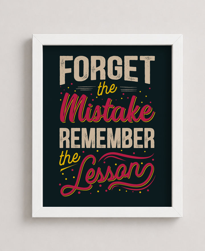 Remember The Lesson Family Inspirational Wall Art