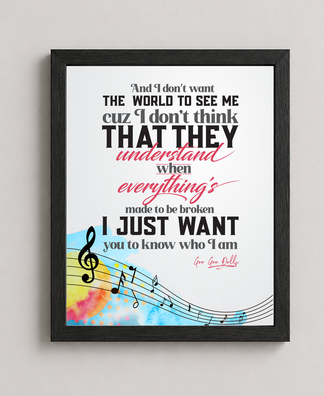 Iris Music Wall Art