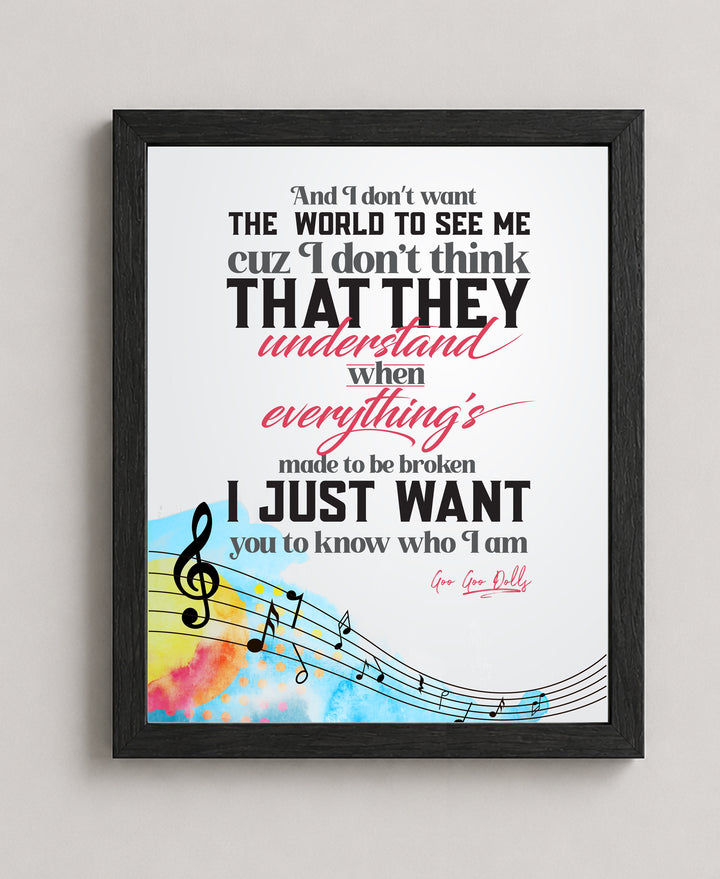 Iris Music Wall Art