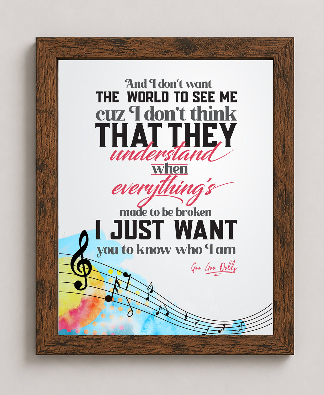 Iris Music Wall Art