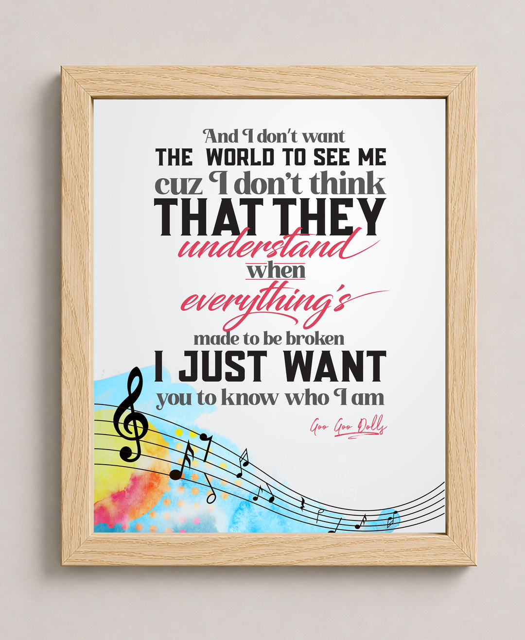 Iris Music Wall Art