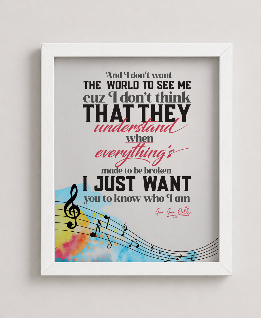 Iris Music Wall Art