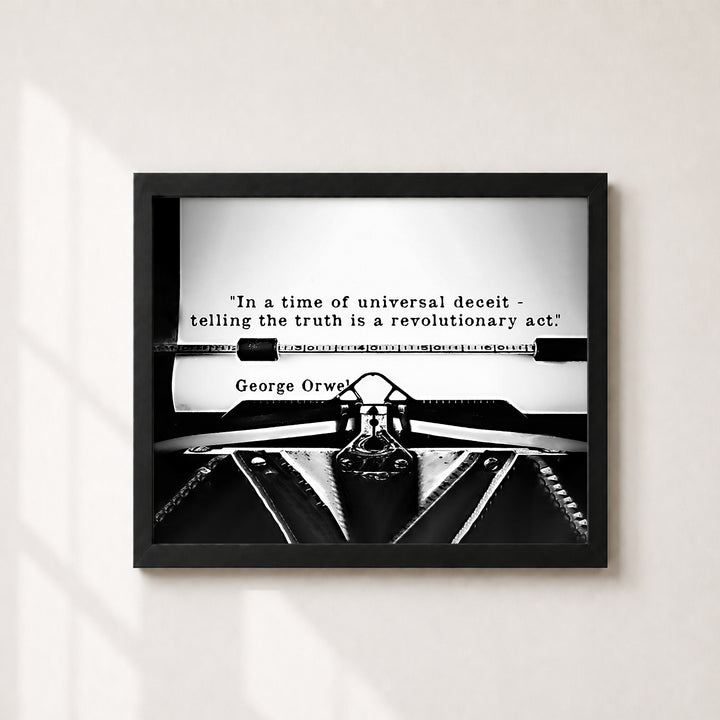 Orwell Telling the Truth Inspirational Wall Art