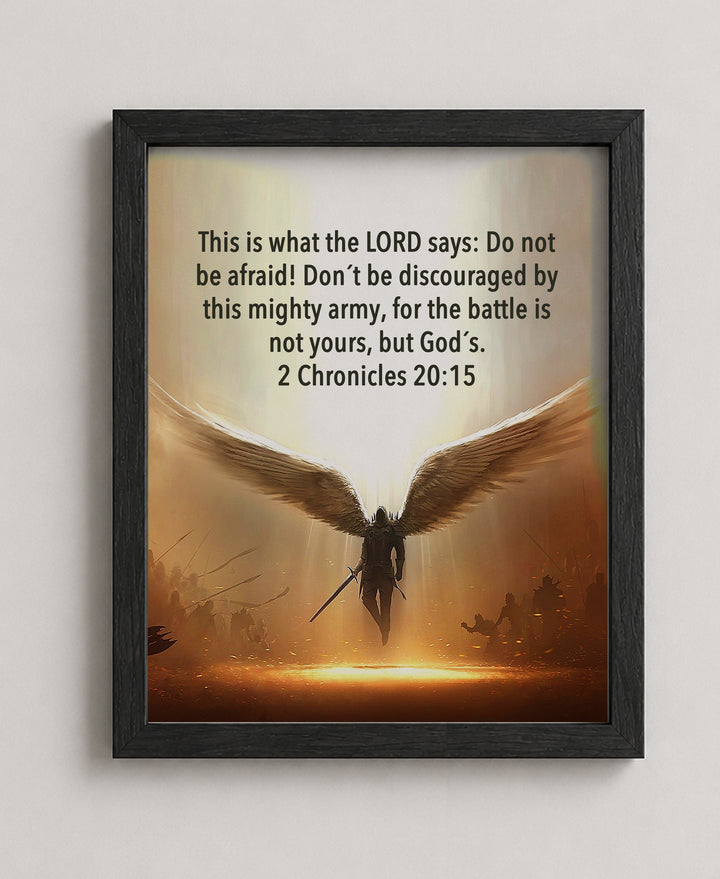 The Battle Is Not Yours Bible Verse Wall Art