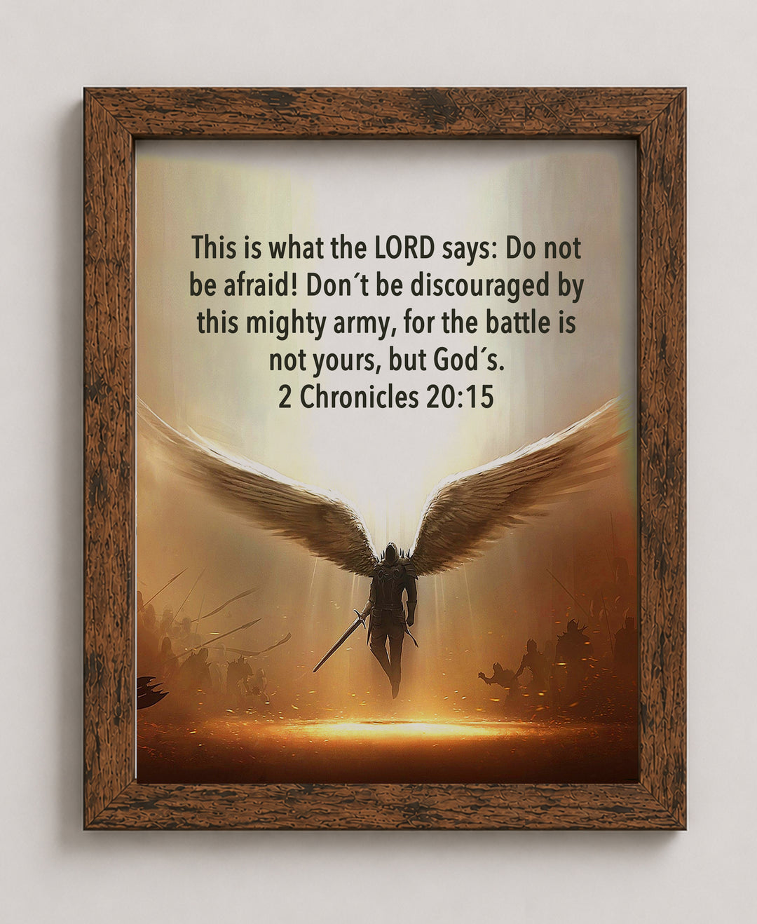 The Battle Is Not Yours Bible Verse Wall Art