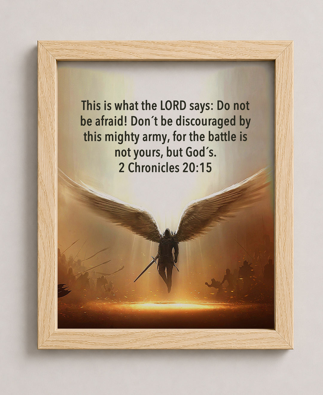 The Battle Is Not Yours Bible Verse Wall Art