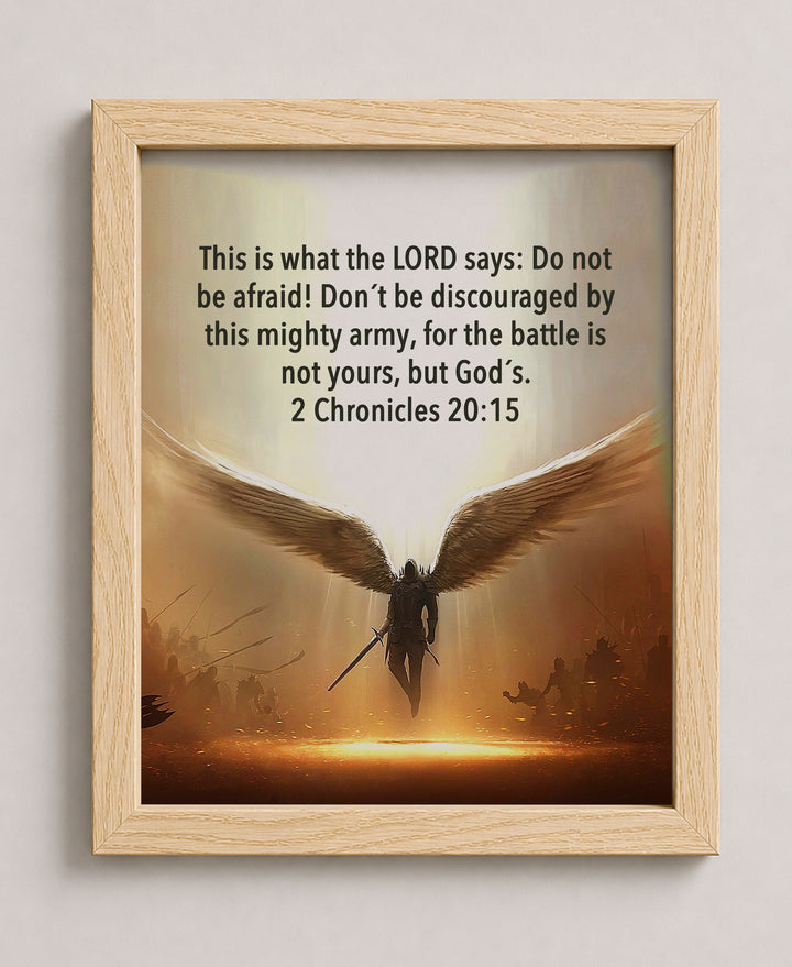 The Battle Is Not Yours Bible Verse Wall Art