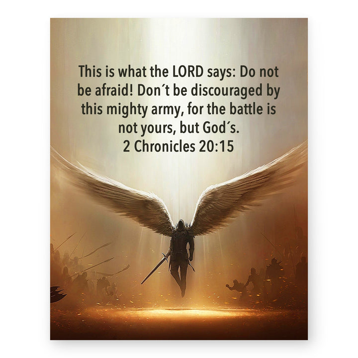 The Battle Is Not Yours Bible Verse Wall Art