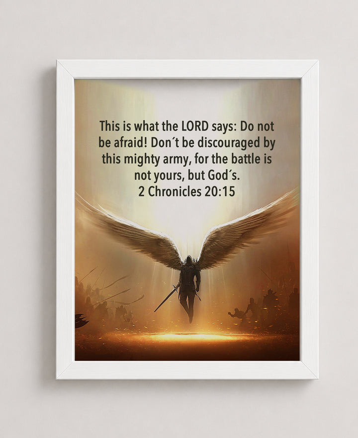 The Battle Is Not Yours Bible Verse Wall Art